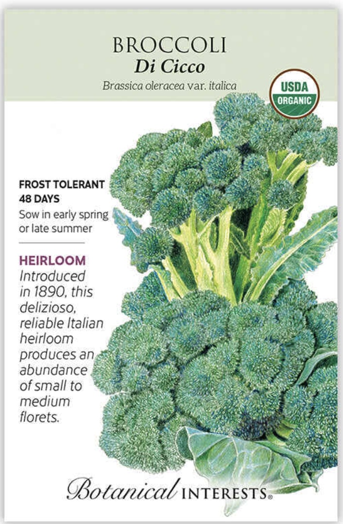 Organic Di Cicco Broccoli Seeds