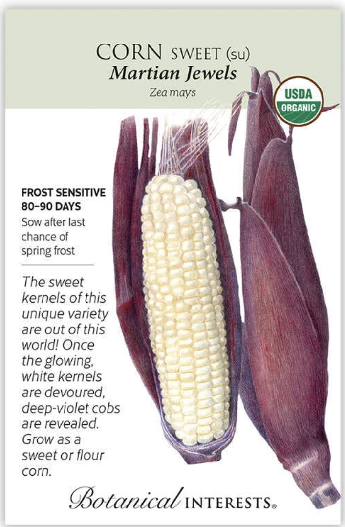Organic Martian Jewels Sweet Corn Seeds