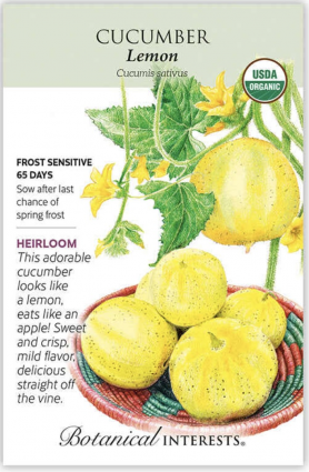 Organic Lemon Cucumber Seeds