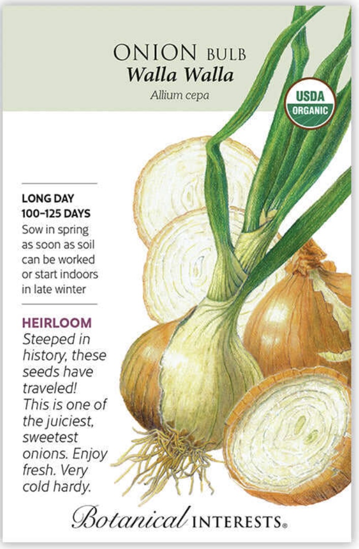 Organic Walla Walla Bulb Onion Seeds