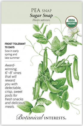 Organic Sugar Snap Pea Seeds
