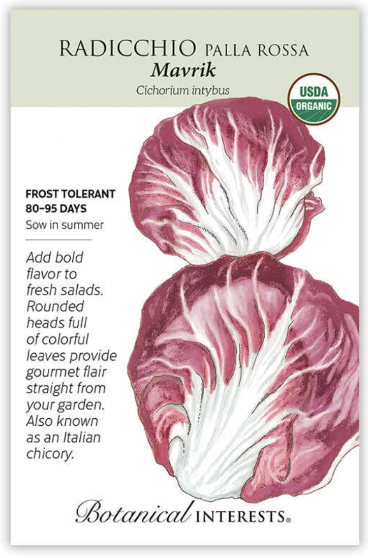 Organic Palla Rossa Mavrik Radicchio Seeds