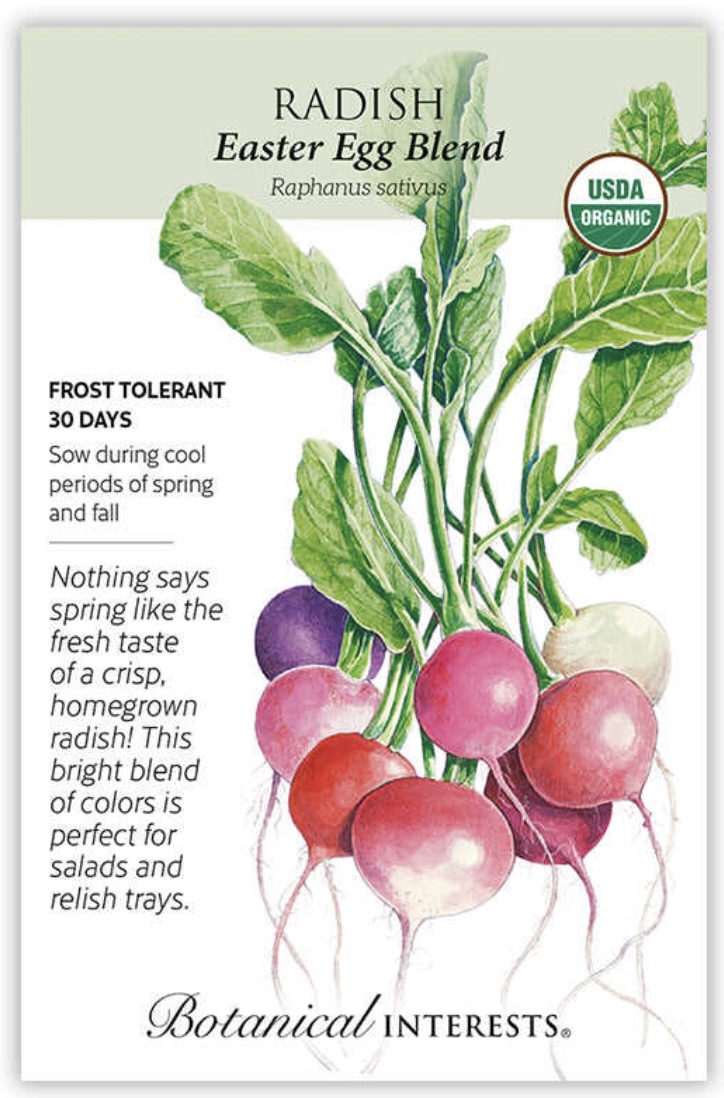 Organic Easter Egg Blend Radish Seeds