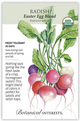 Organic Easter Egg Blend Radish Seeds