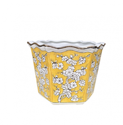 PLANTER, 8" SUNFLOWER KISS