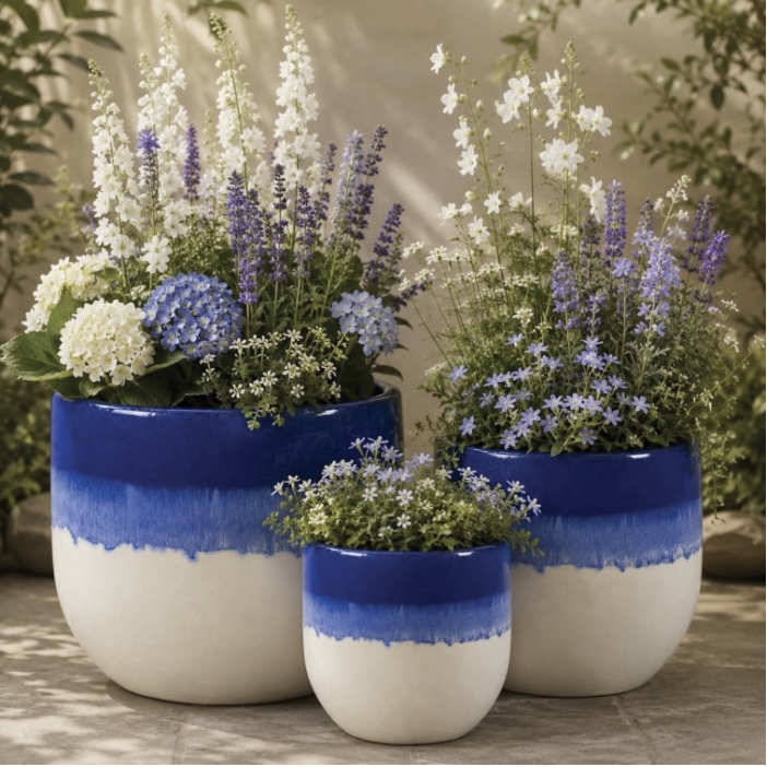 Mirror Over Cream Aries Pot 8.5"