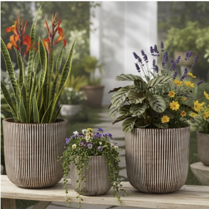 Terracotta Whitewash Kai Pot 15"