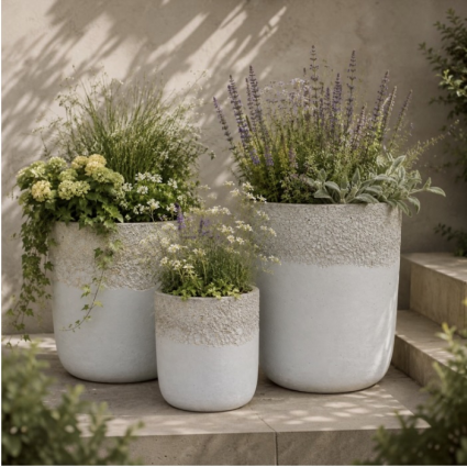 Volcanic White-Shiny White Merce Pot 11.5"