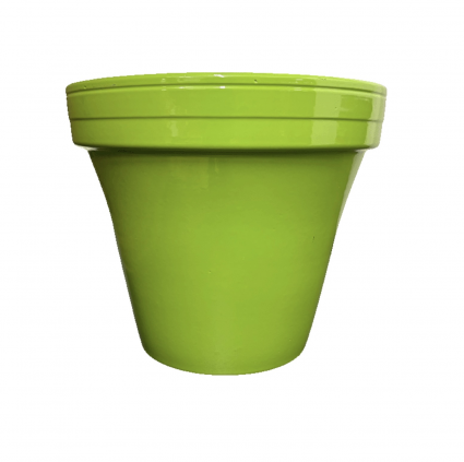 Bright Green Powder Coated Standard Pot 7.75"