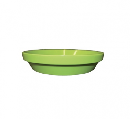 Bright Green Powder Coated Saucer 4.25"