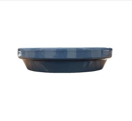 Slate Blue Powder Coated Saucer 4.25"