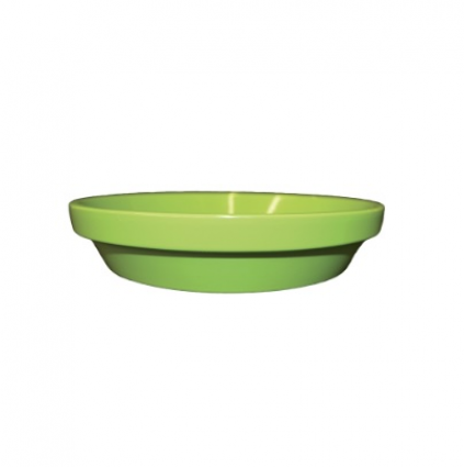 Bright Green Powder Coated Saucer 6"