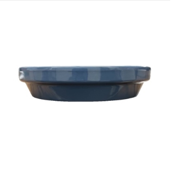 Slate Blue Powder Coated Saucer 6"