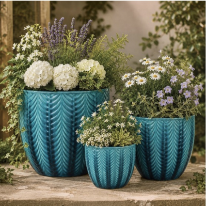 Turquoise Holt Pot 7.7"