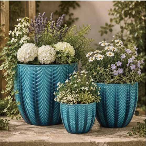 Turquoise Holt Pot 14.5"