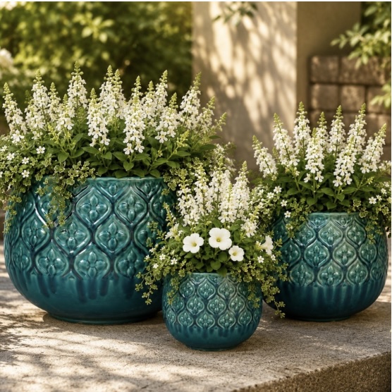Turquoise Enya Pot 8.3"
