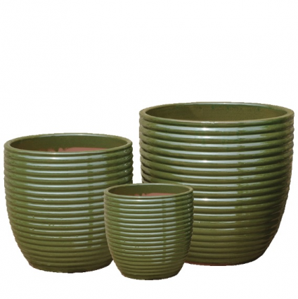 Green Raelynn Pot 12"