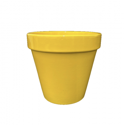 Bright Yellow Powder Coated Standard Pot 5.25"