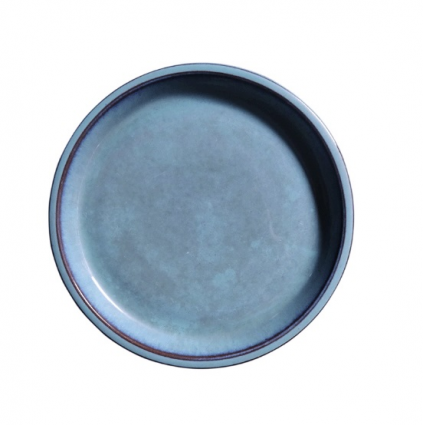Turquoise Glazed Saucer 10"