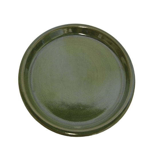 Forest Green Glazed Saucer 10"