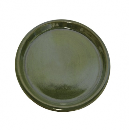 Forest Green Glazed Saucer 10"