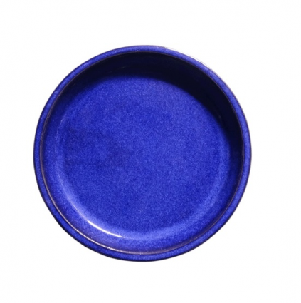 Blue Glazed Saucer 10"