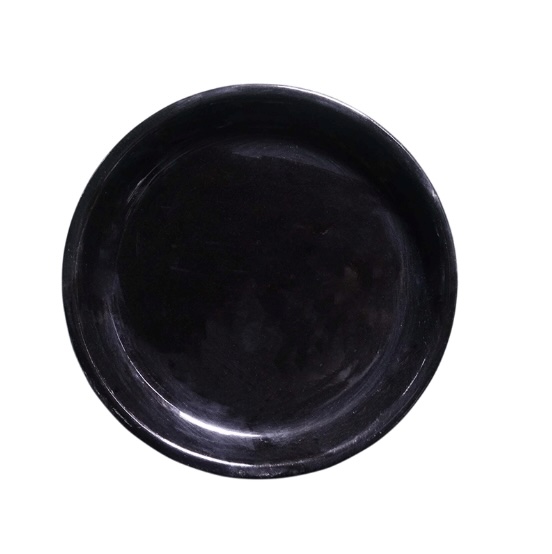 Black Glazed Saucer 10"