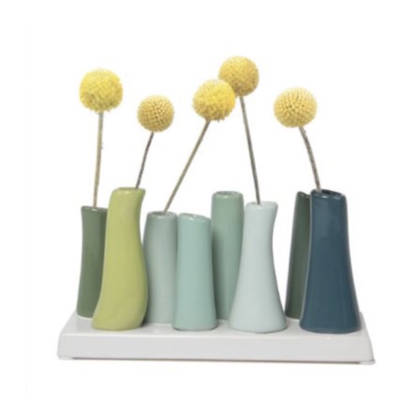 Chartreuse Pooley Modern Bud Vase
