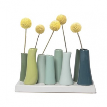 Chartreuse Pooley Modern Bud Vase