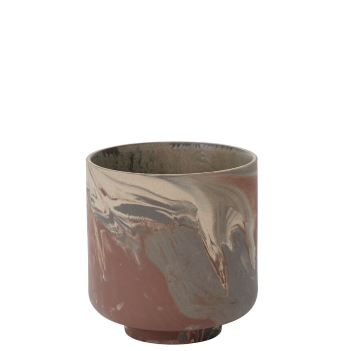 Brown Tedros Pot  6.5" 