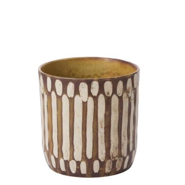 Anselm Brown Ceramic Pot 6.25"