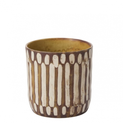 Anselm Brown Ceramic Pot 6.25"