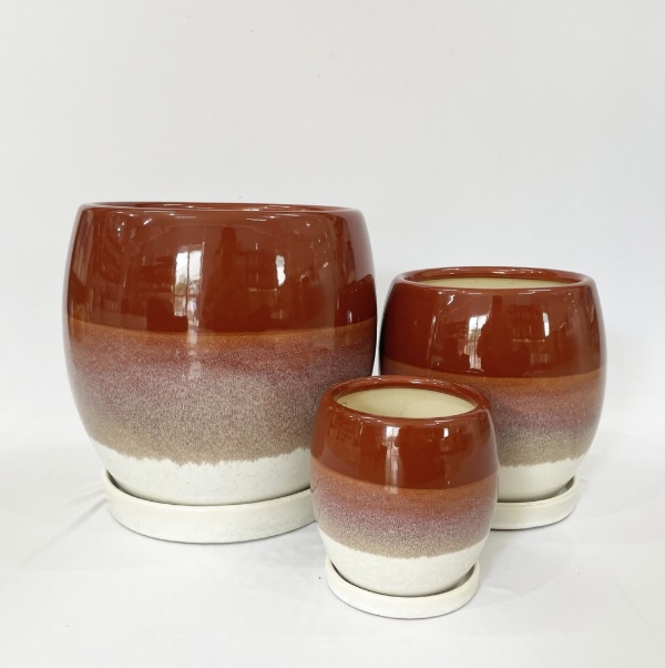 Large Prescott Sedona Tri-Tone Pot 