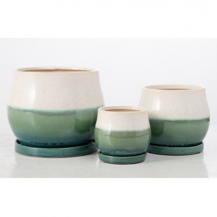 Large Cactus Tri-Tone Mesa Pot 