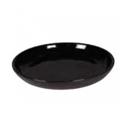 Black Ceramic Saucer 7.75"