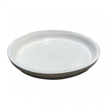 White Ceramic Saucer 9.75"
