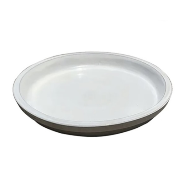 White Ceramic Saucer 7.75"