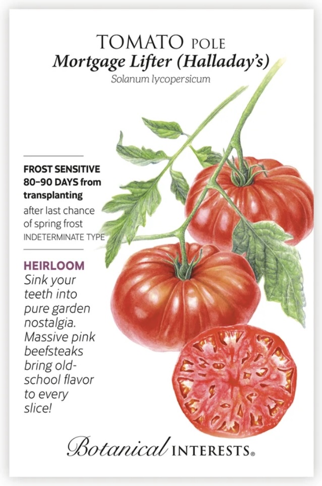 Mortgage Lifter (Halladay's) Pole Tomato Seeds