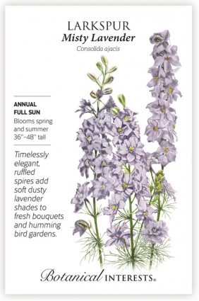 Misty Lavender Larkspur Seeds