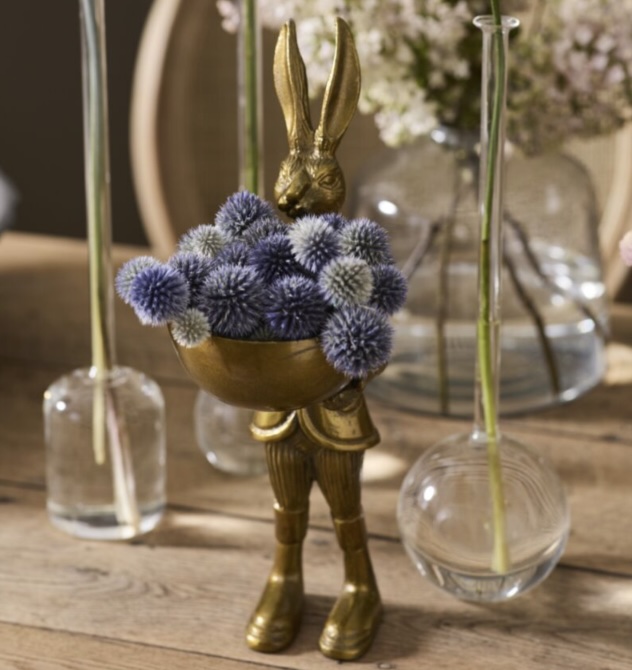 Eric the Hare Dish Stand  6" X 14"H
