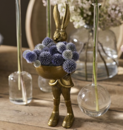Eric the Hare Dish Stand  6" X 14"H