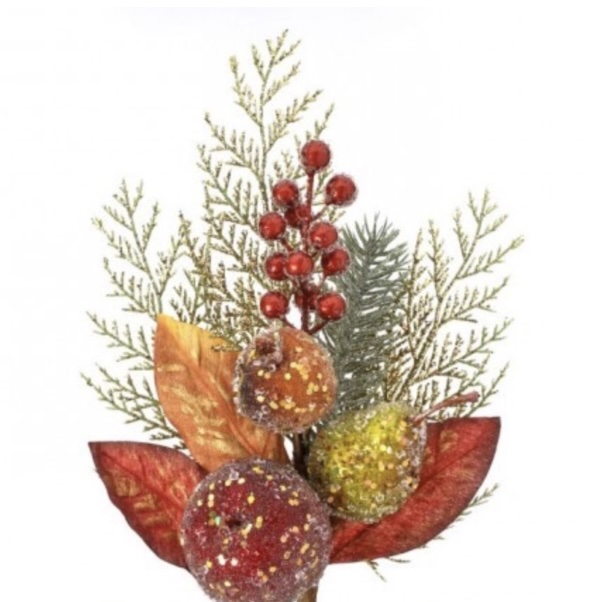Beaded Mixed Fruit Pick 14"