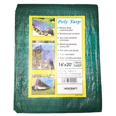 TARP, 16' X 20' HD BLUE