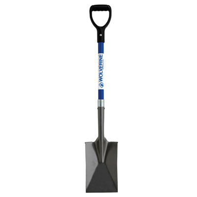 SPADE, FIBERGLASS D-HANDLE