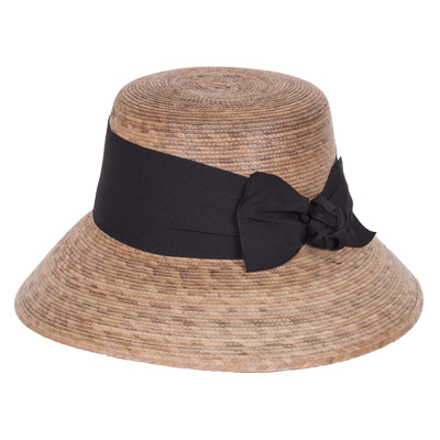 Tula Somerset Hat with Black Ribbon & Bow