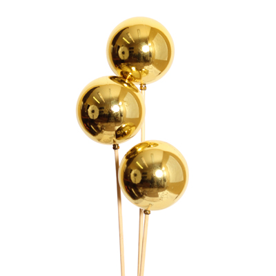 Glossy Gold Ornament Stem