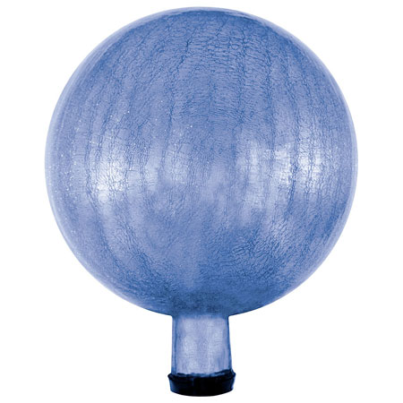 GAZING GLOBE, 10" CRACKLE  LAPIS
