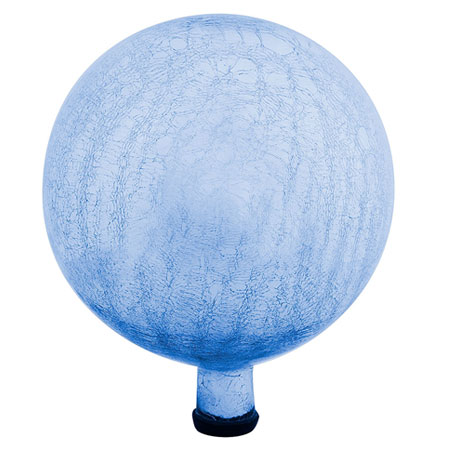 GAZING GLOBE, 12" CRACK LAPIS BL