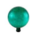 GAZING GLOBE, 10" CRACKLE EMERLD
