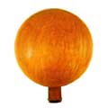 GAZING GLOBE, 12" CRACKLE ORANGE